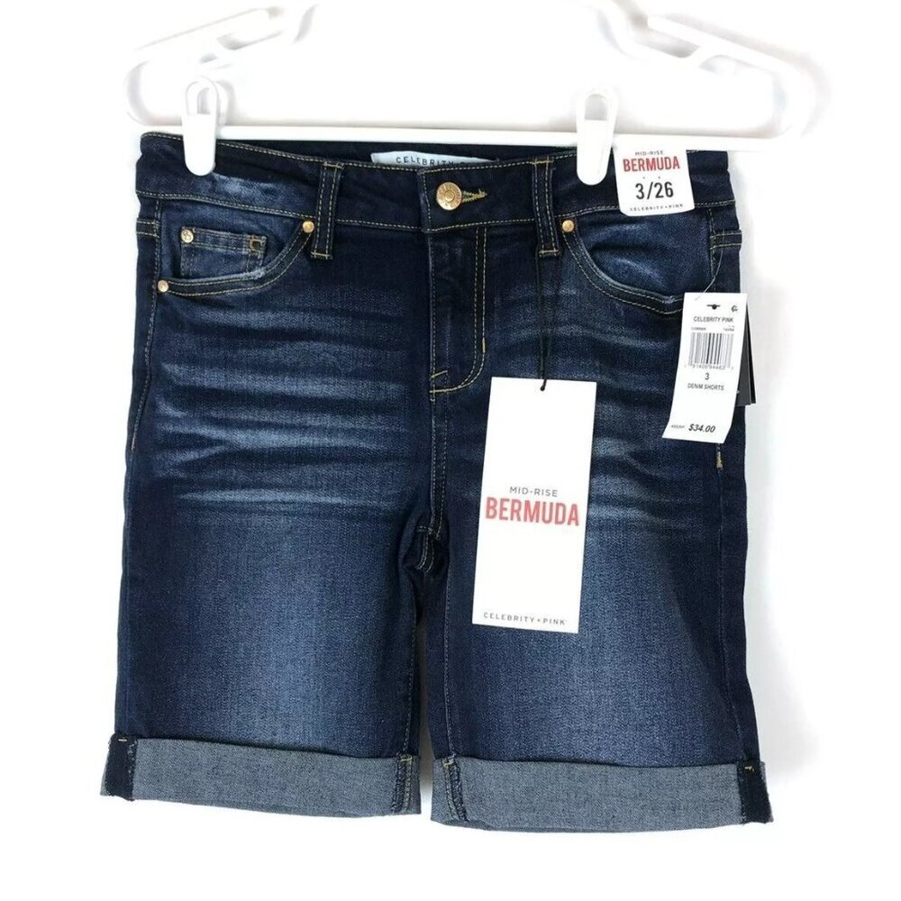 Celebrity Pink Women’s Size 3, Denim Jean Short, Bermuda